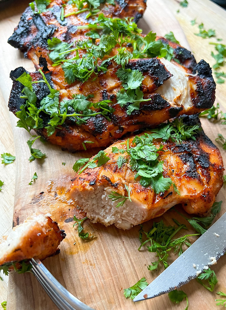 Grilled Chicken with Herbs